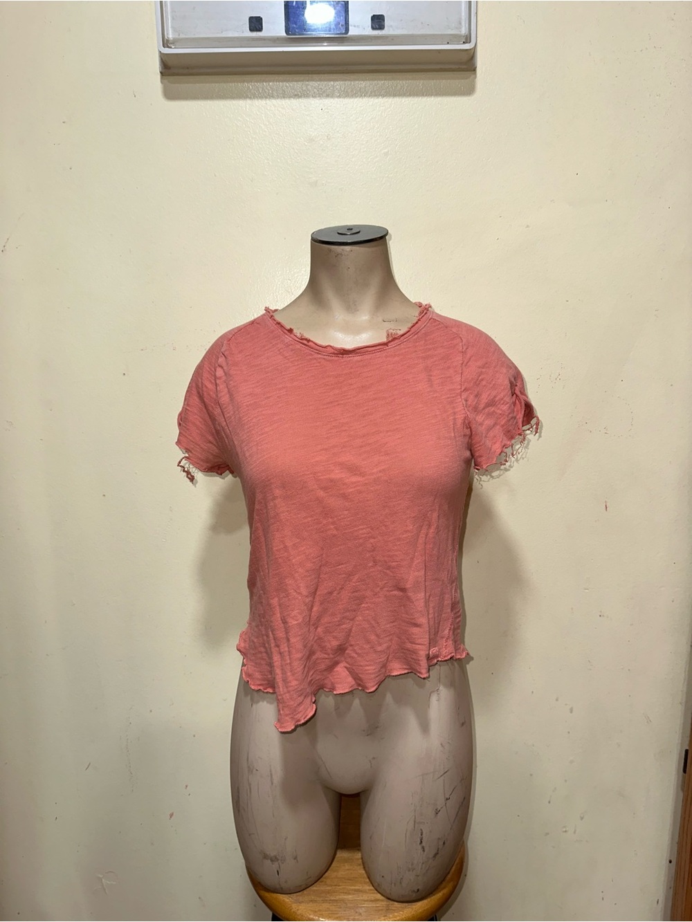 Woman’s Free People short sleeve tee shirt top distressed